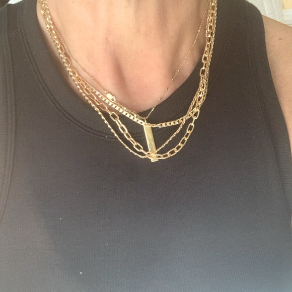 Ava Rose three stand chain necklace - Picture 2 of 5